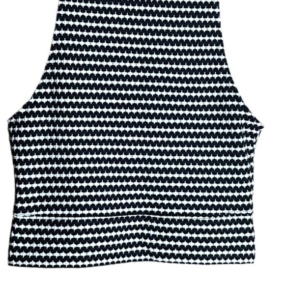 Free People Black and White High Neck Sleeveless Crop Top Size Small S - Picture 4 of 6
